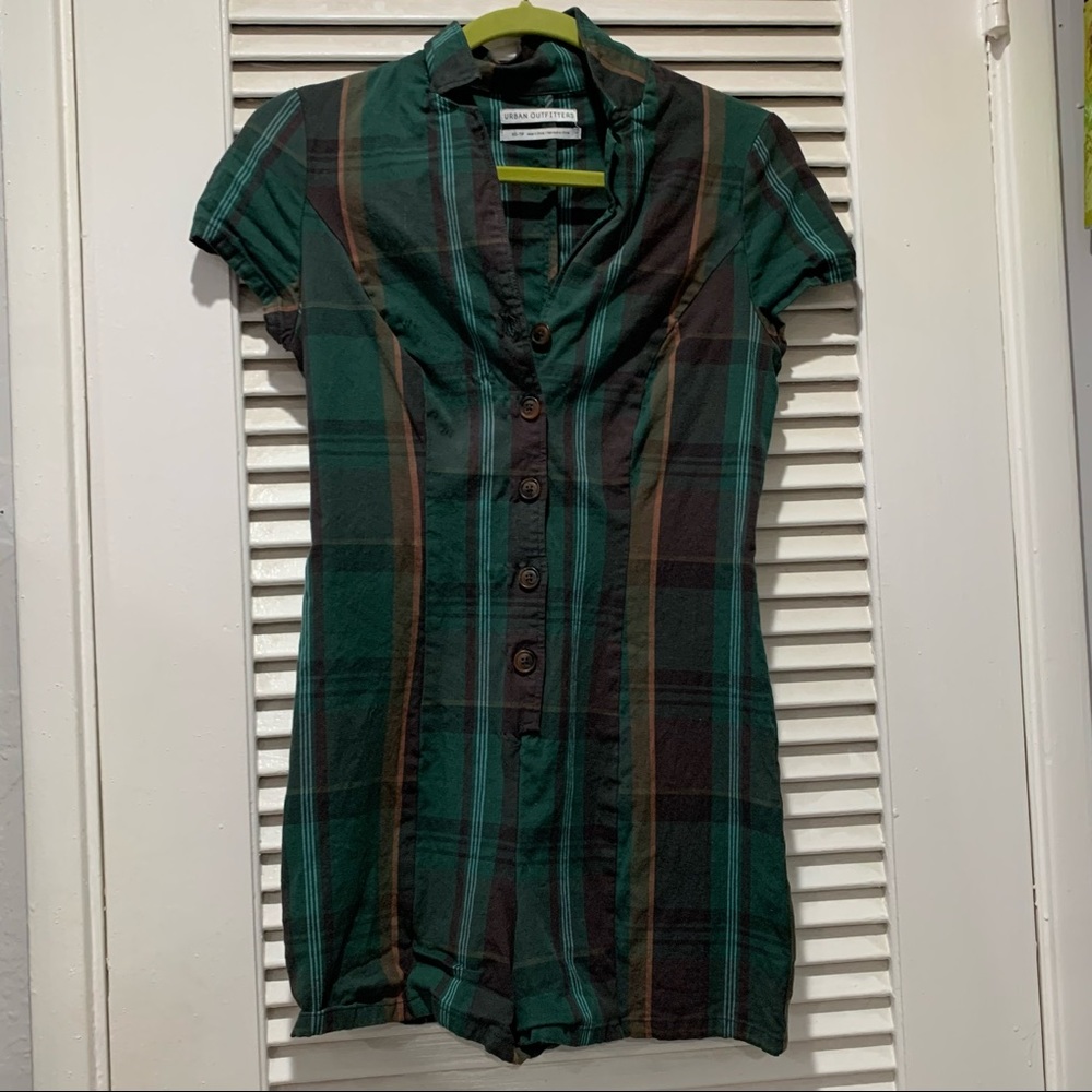 Urban Outfitters Plaid Romper